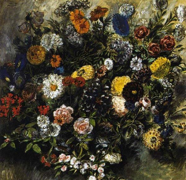 Eugene Delacroix Bouquet of Flowers Germany oil painting art